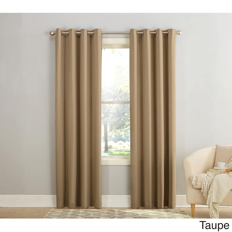 Porch & Den Nantahala Grommet Top Curtain Panel, Single Panel - Taupe