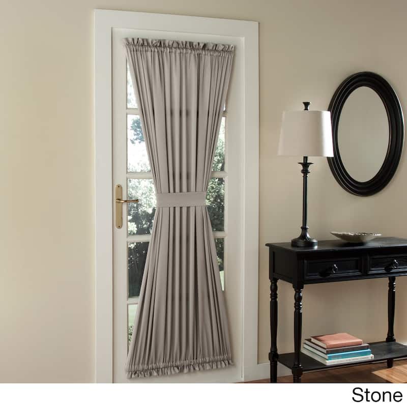 Porch & Den Inez Patio Door Window Curtain Panel, Single Panel - 54 x 72 - Stone