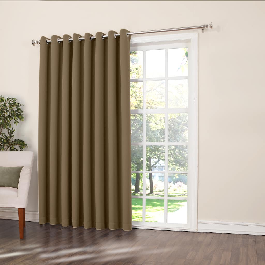 Porch & Den Nantahala Extra-wide Patio Door Curtain Panel, Single Panel - 100 x 84