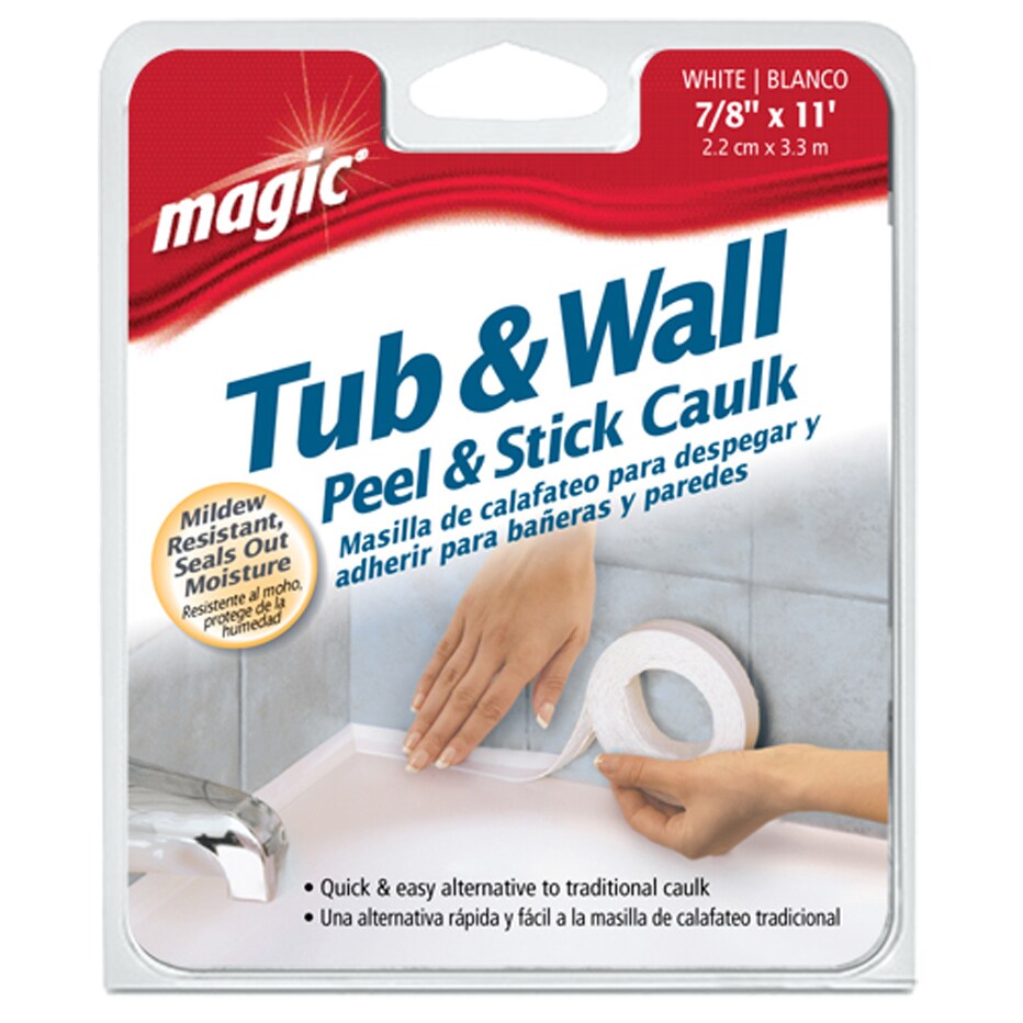 Magic 3014 7/8" White Tub & Wall Bathtub Sealer Trim White eBay