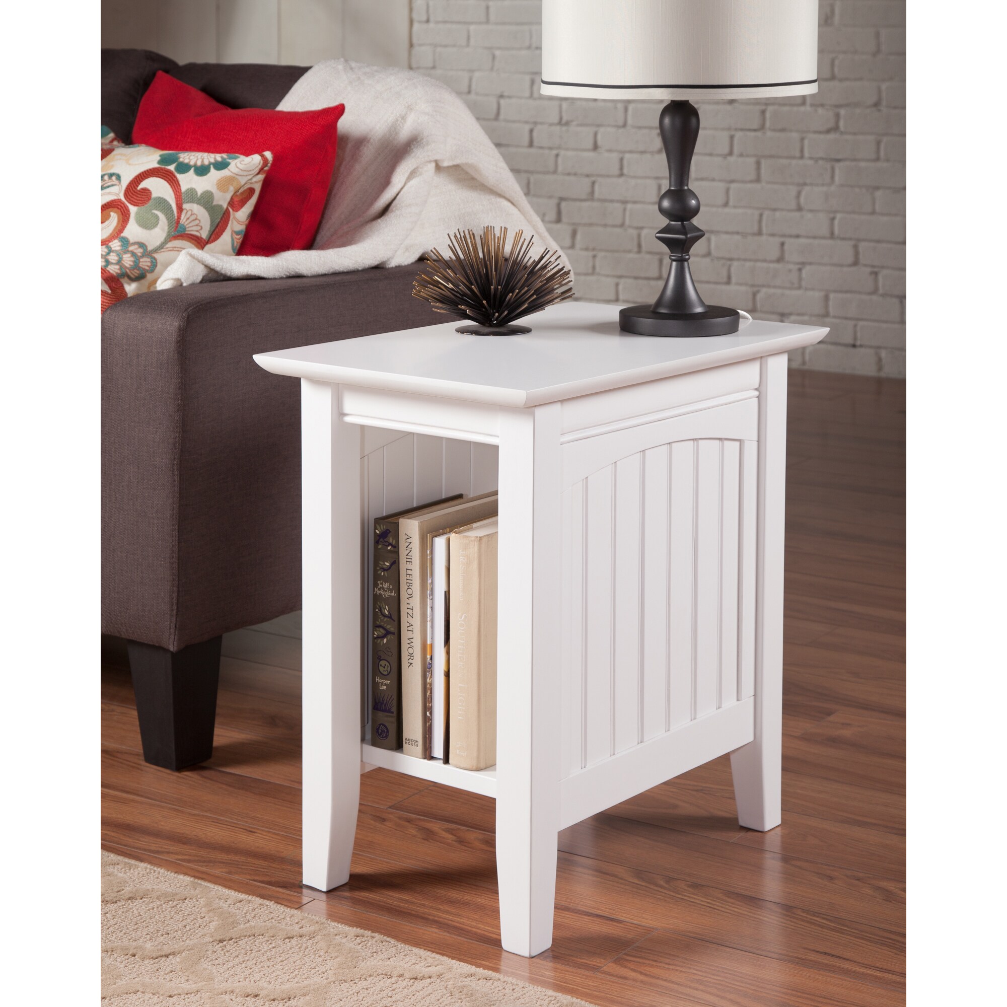 Shop Nantucket Chair Side Table White Overstock 12434763