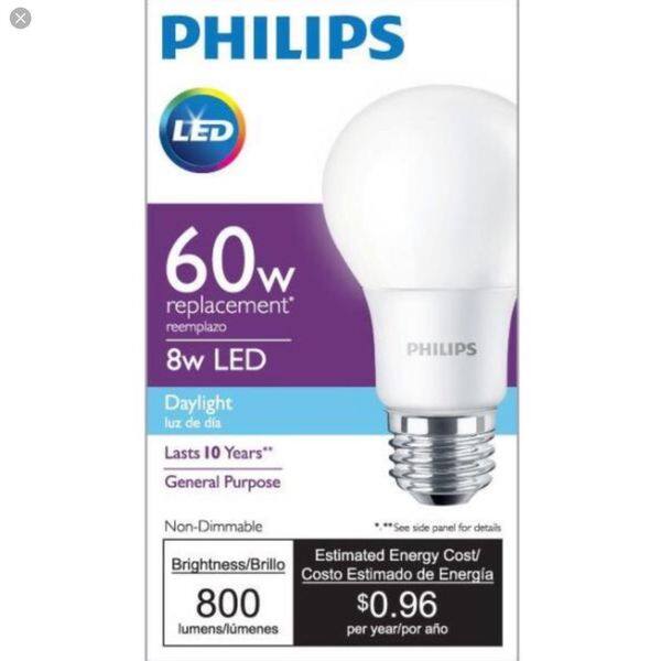ernstig voorspelling schrijven Philips 60-watt-equivalent Daylight A19 LED Lightbulbs (Case of 16) - On  Sale - Overstock - 12436266