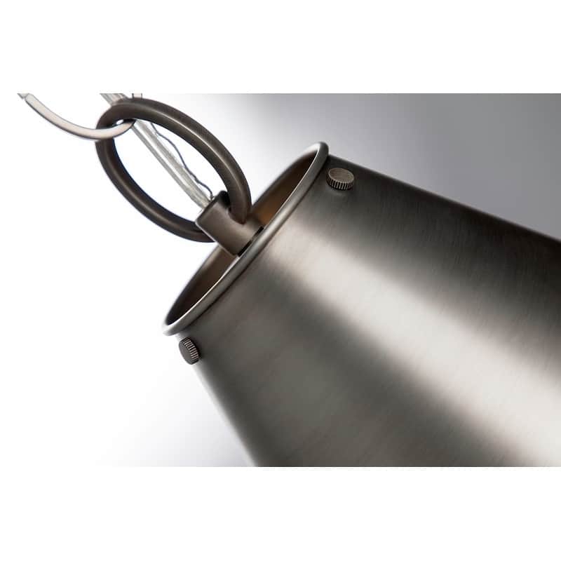 Hudson Valley Altamont 8-inch Historic Nickel Pendant