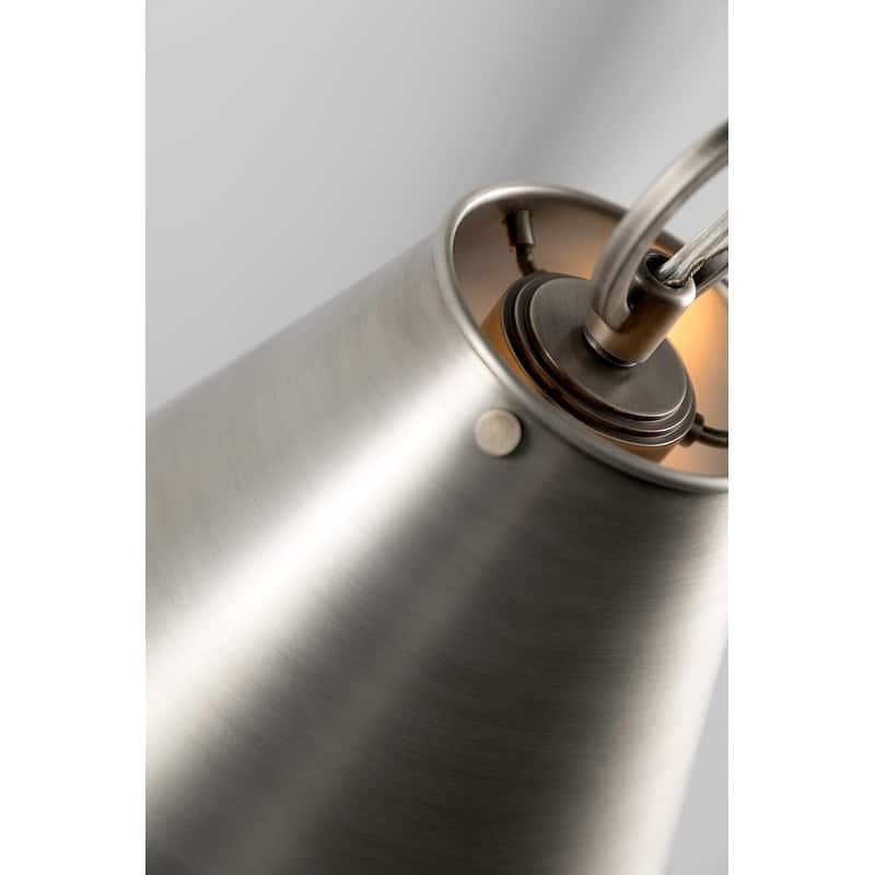 Hudson Valley Altamont 8-inch Historic Nickel Pendant