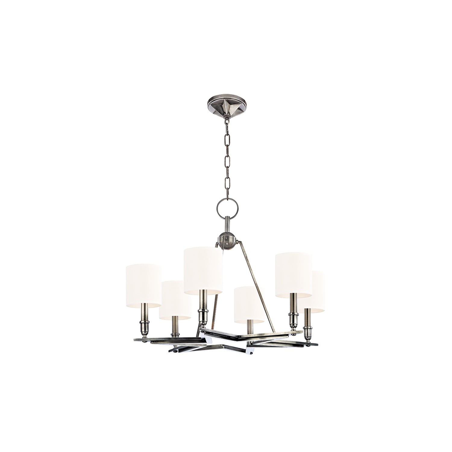 Hudson Valley Bethesda Chandelier Aged Silver (Aged Silver) - Chandeliers For Bedrooms by Overstock.com