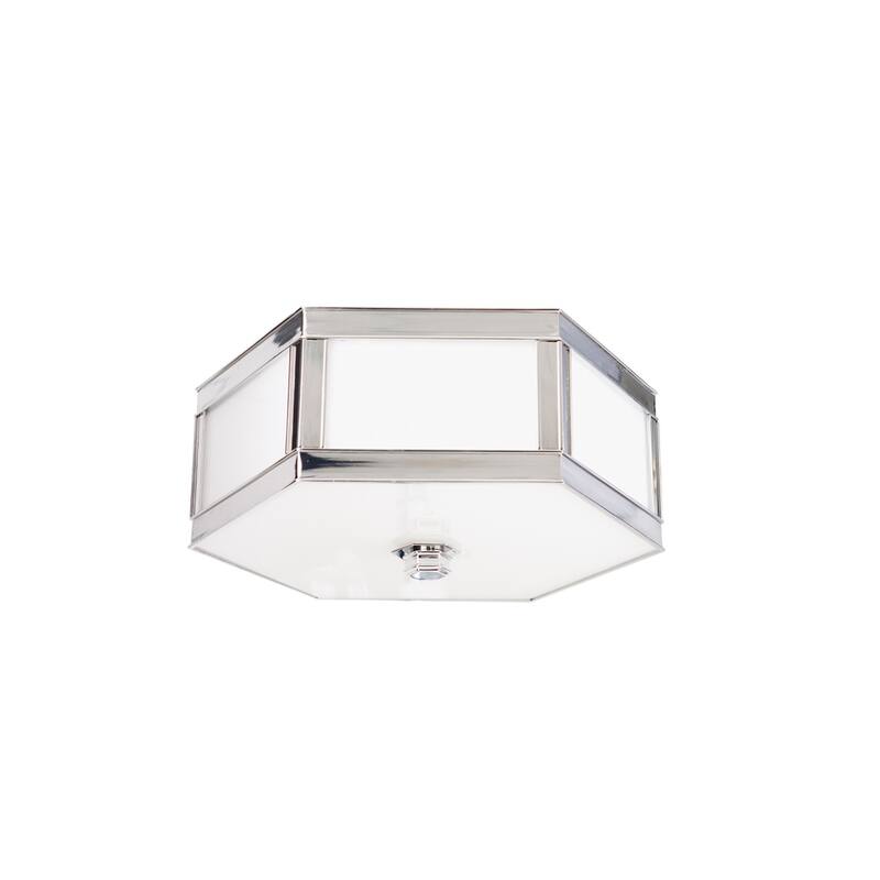Hudson Valley Nassau 16-inch Polished Nickel Flush Mount