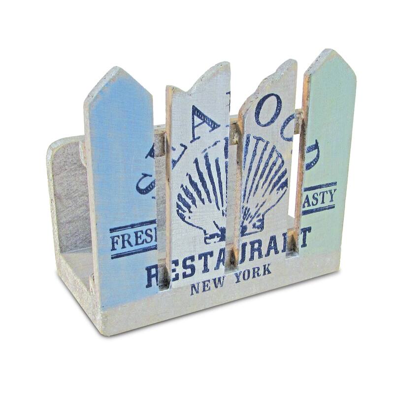 Puzzled Ocean Breeze Napkin Holder Nautical Decor