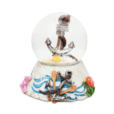 Stone Snow Globe - Anchor