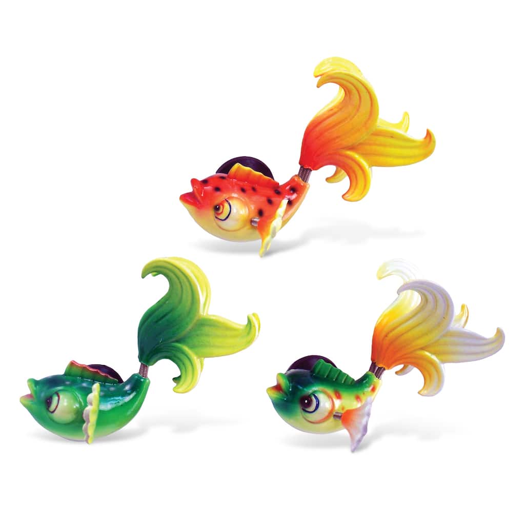 Puzzled 'Fancy Goldfish' Bobble Magnet (Set of 3)