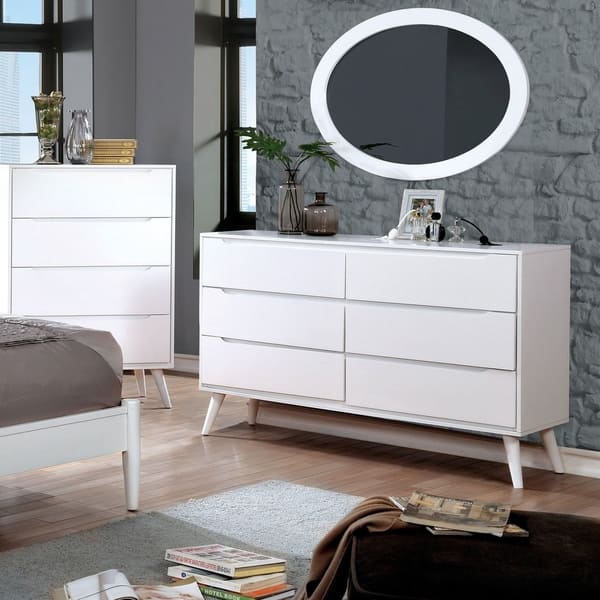 Shop Furniture Of America Fopp Modern 2 Piece Dresser And Oval