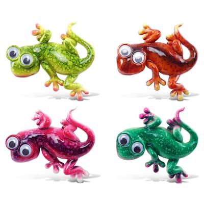 Gecko Bobble-eye Magnets (Set of 4)