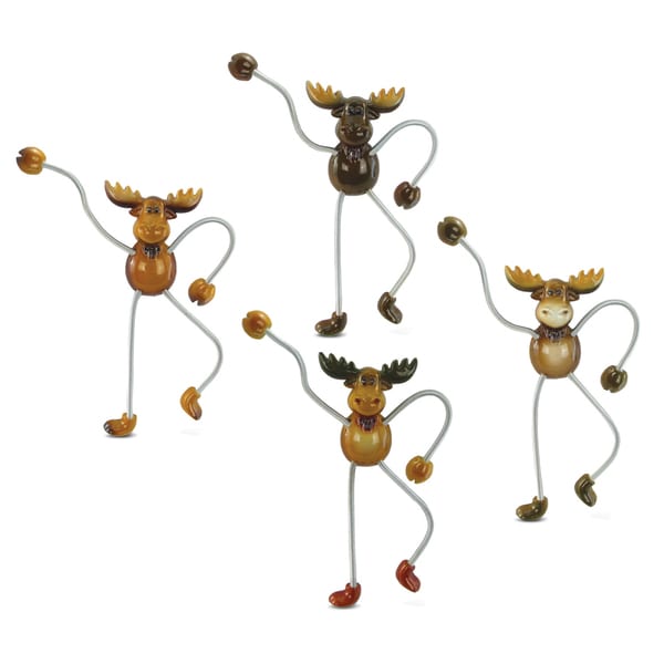 Moose Springy Magnets (Set of 4)