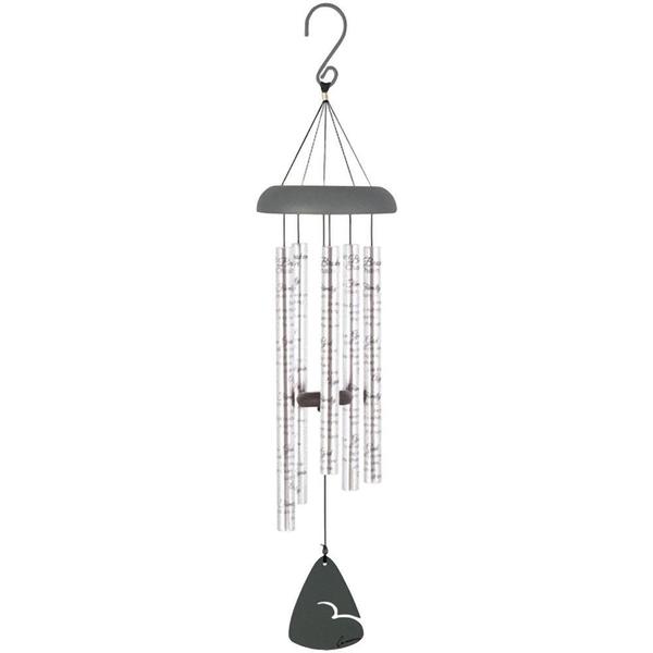 Carson Home Accents Family Chain Silver Aluminum 30 Inch Sonnet Carson Home Accents Family Chain Silver Aluminum 30 Inch Sonnet Wind Chime