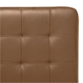 Haseltine Bonded Leather/ Steel Ottoman