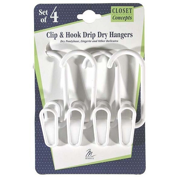 Merrick Hangers, Swivel, Plastic - 3 hangers