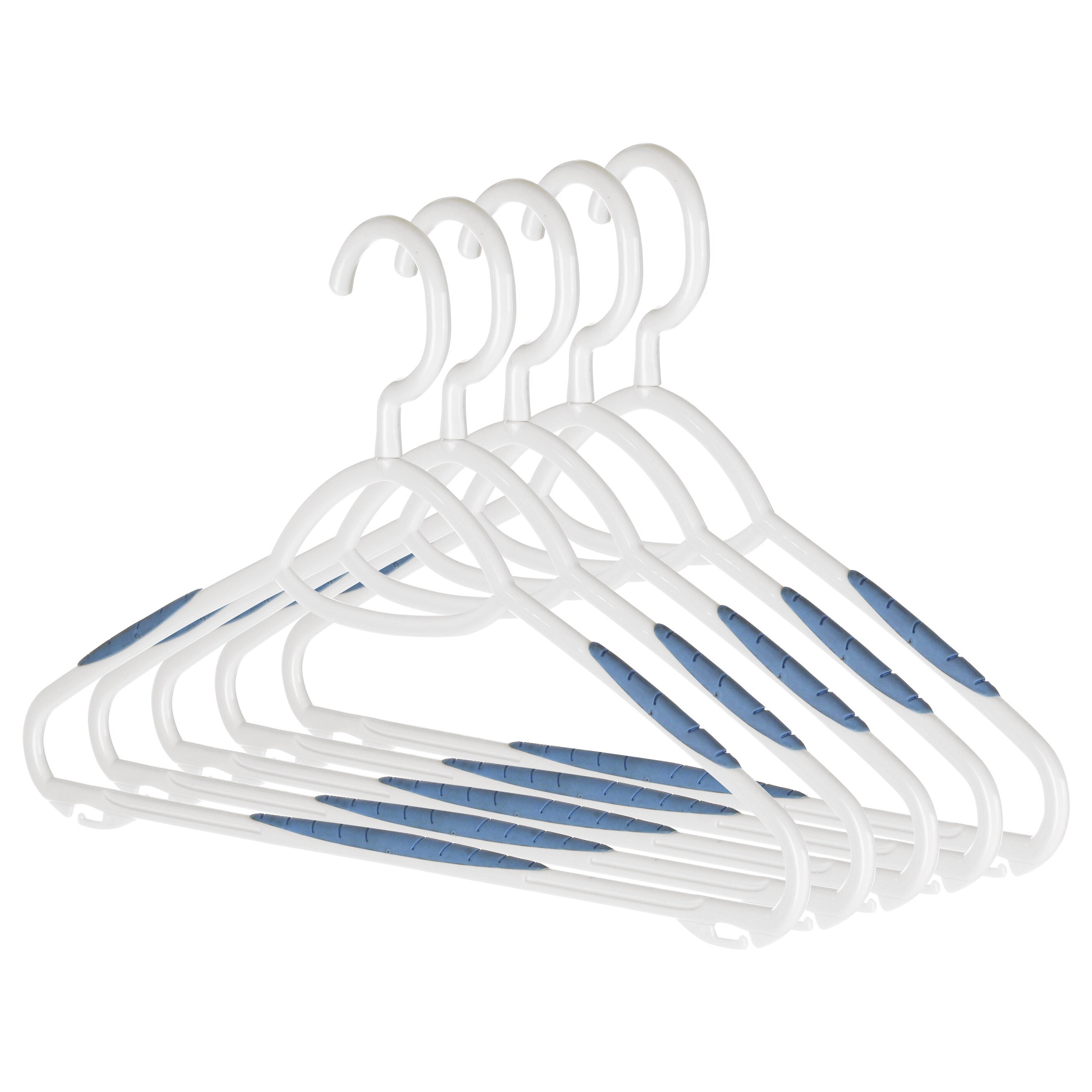 Non-Slip White Hangers, 5 ct.