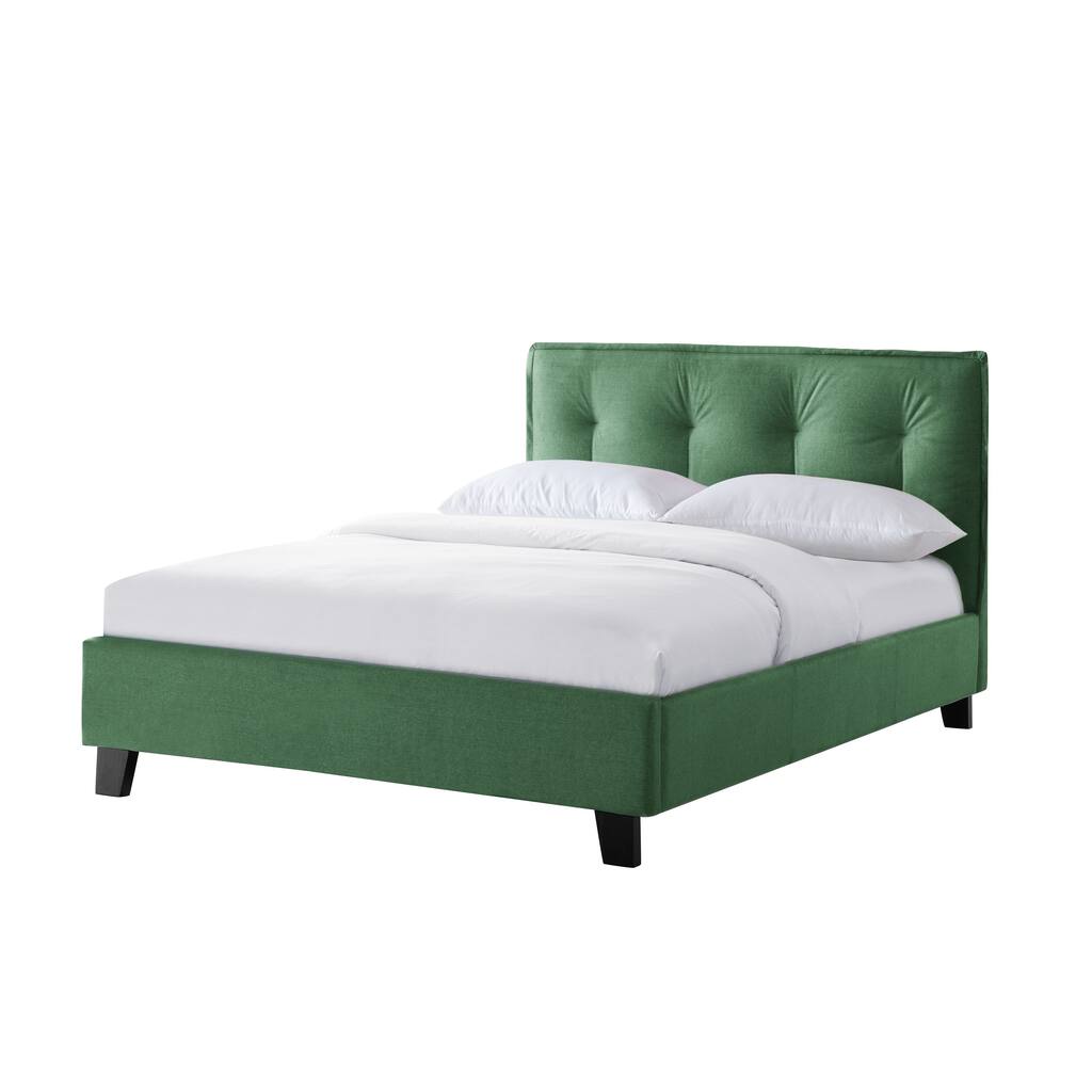 LYKE Home Faded Green Platform Bed