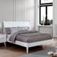preview thumbnail 4 of 12, Queen-size Mid-century Modern Wood Paneled Platform Bed