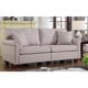 Classic 73-inch Love Seat Living Room Linen Fabric Sofa - Bed Bath ...