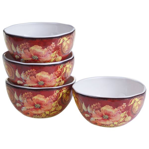 5 Quart Poppy Ceramic Bowl