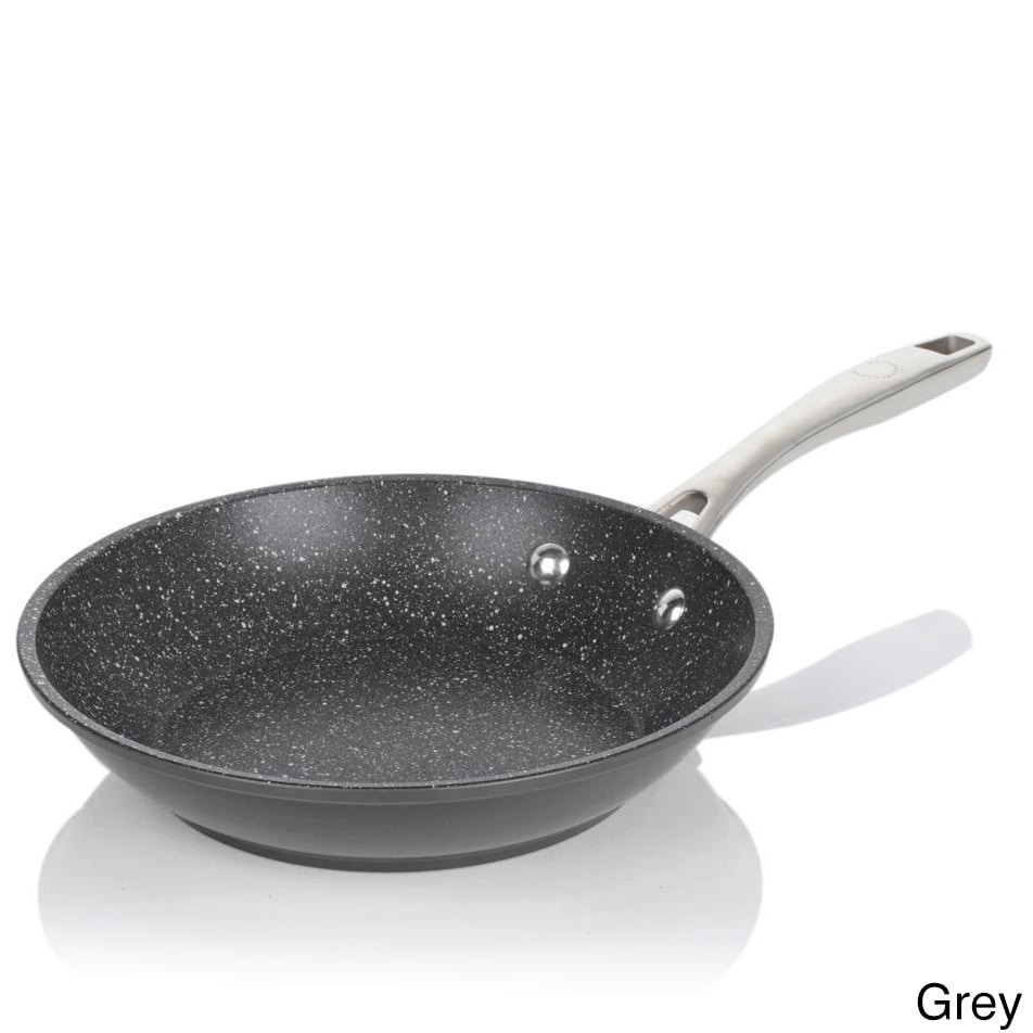 Mega Cook 11-inch Cast Aluminum Stone Marble Non-Stick Fry Pan