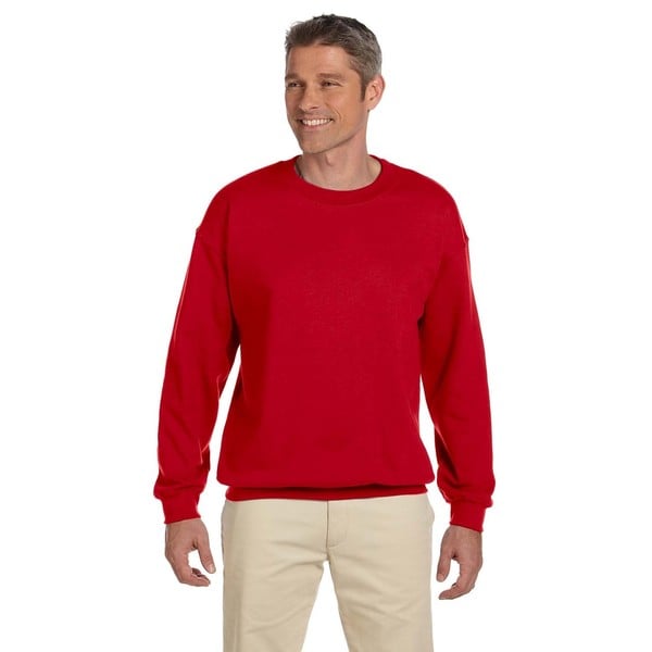 mens red crew neck sweater