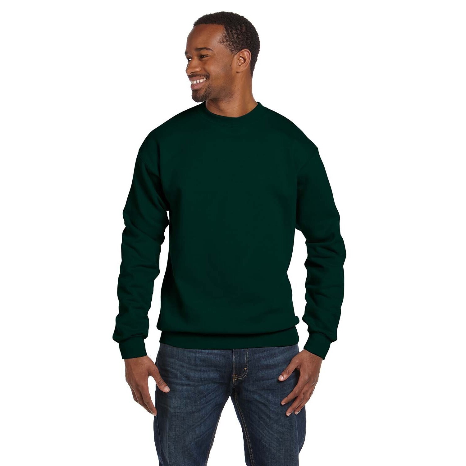 men's forest green sweater