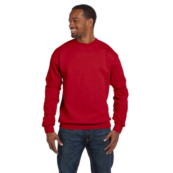 red crew neck sweater