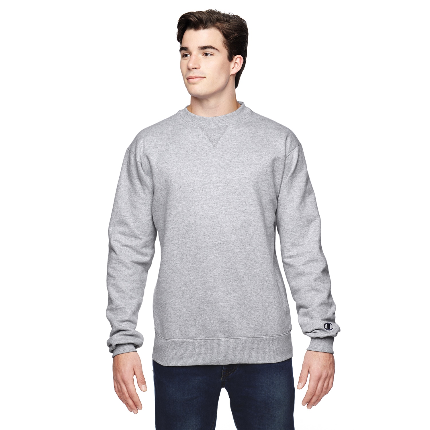 Download Champions Men's Big and Tall Heather Grey Polyester Crew ...