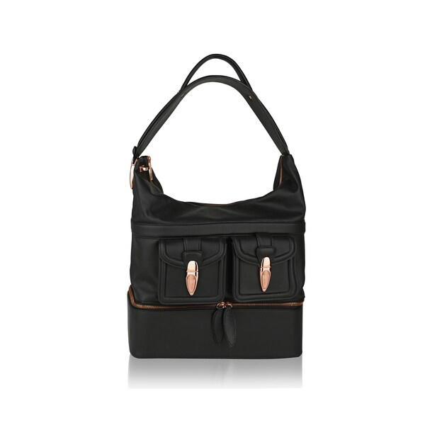 Sharon Gioe Di Toscana Black Leather Xl Bucket Handbag Free Sharon Gioe Di Toscana Black Leather Xl Bucket Handbag