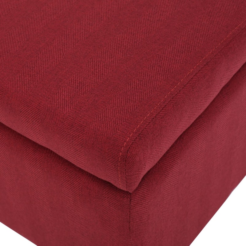 Breanna Modern Upholstered Storage Ottoman by Christopher Knight Home