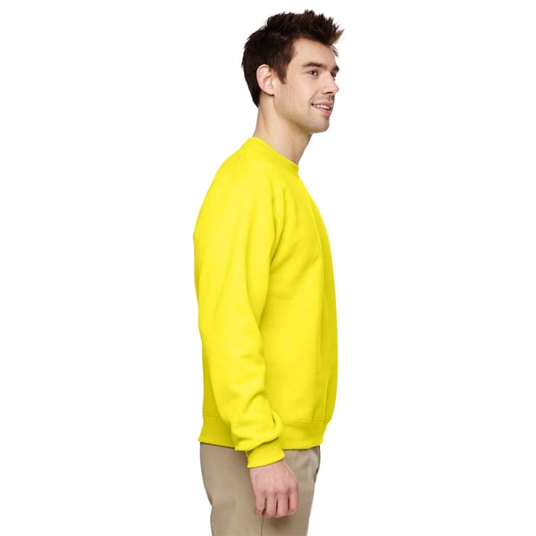 men's yellow crew neck sweater