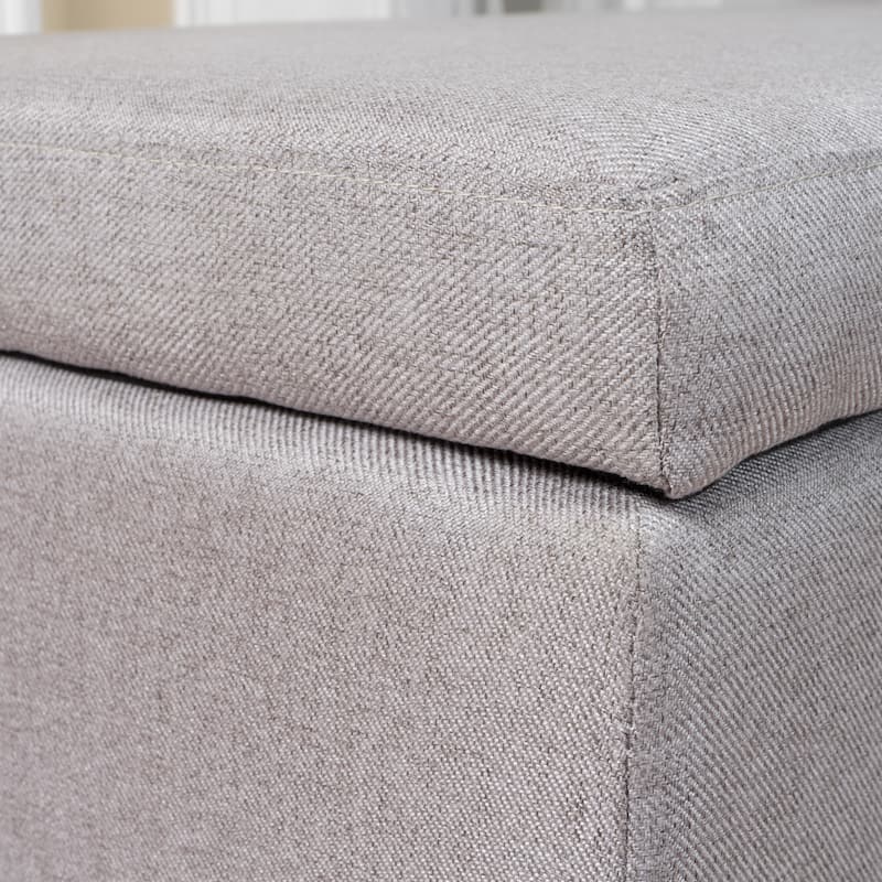 Isra Fabric Storage Ottoman Bench by Christopher Knight Home