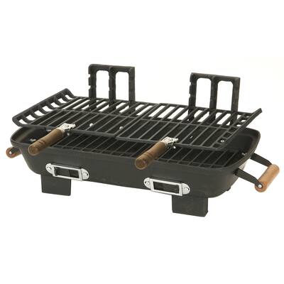 Kay Home 10" X 18" Cast Iron Charcoal Hibachi Grill