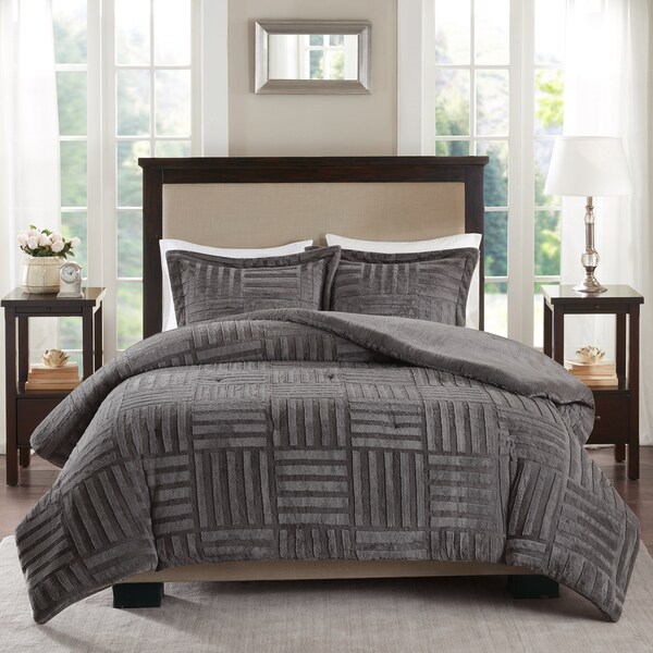 Madison Park Polar Fur Down Alternative Comforter Mini Set