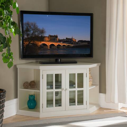 Leick Home Mission Corner TV Stand with Bookshelf Storage For 50 in. TV's