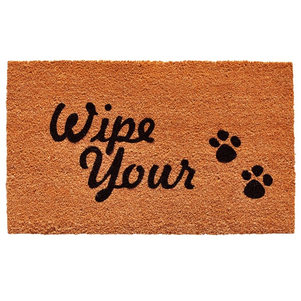 Wipe Your Paws Doormat (1'5 x 2'3) - Bed Bath & Beyond - 12452730