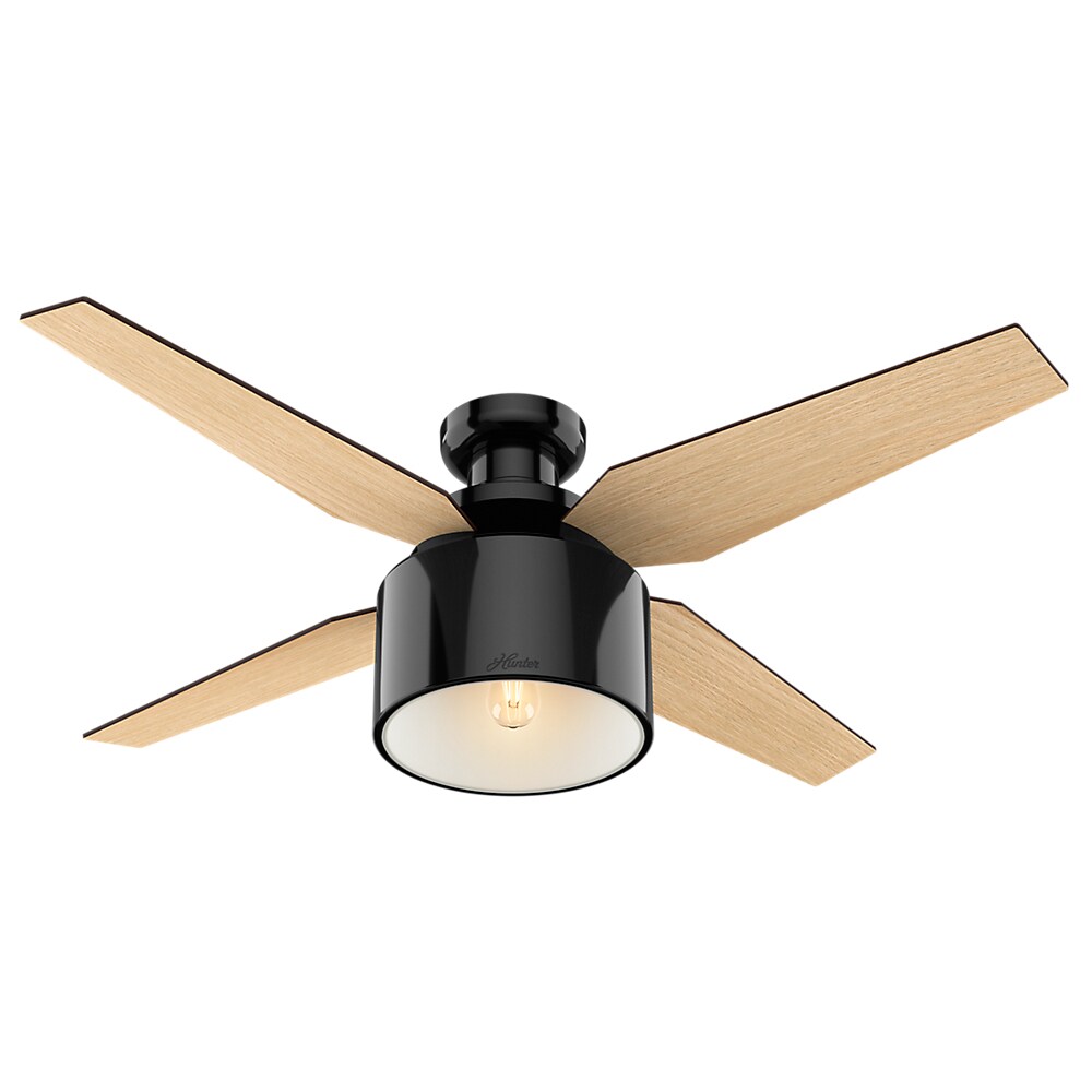 Shop Hunter Fan Cranbrook Collection Gloss Black Metal And Plastic