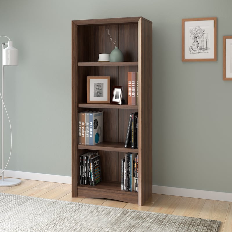 Quadra 59-inch Tall, 3 Adjustable Shelf Bookcase