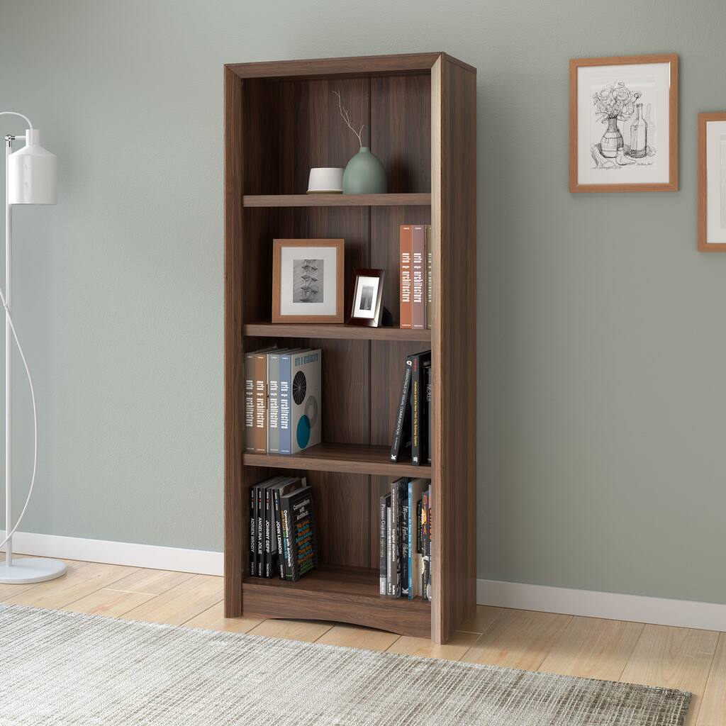 Quadra 59-inch Tall, 3 Adjustable Shelf Bookcase