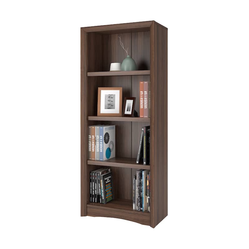 Quadra 59-inch Tall, 3 Adjustable Shelf Bookcase