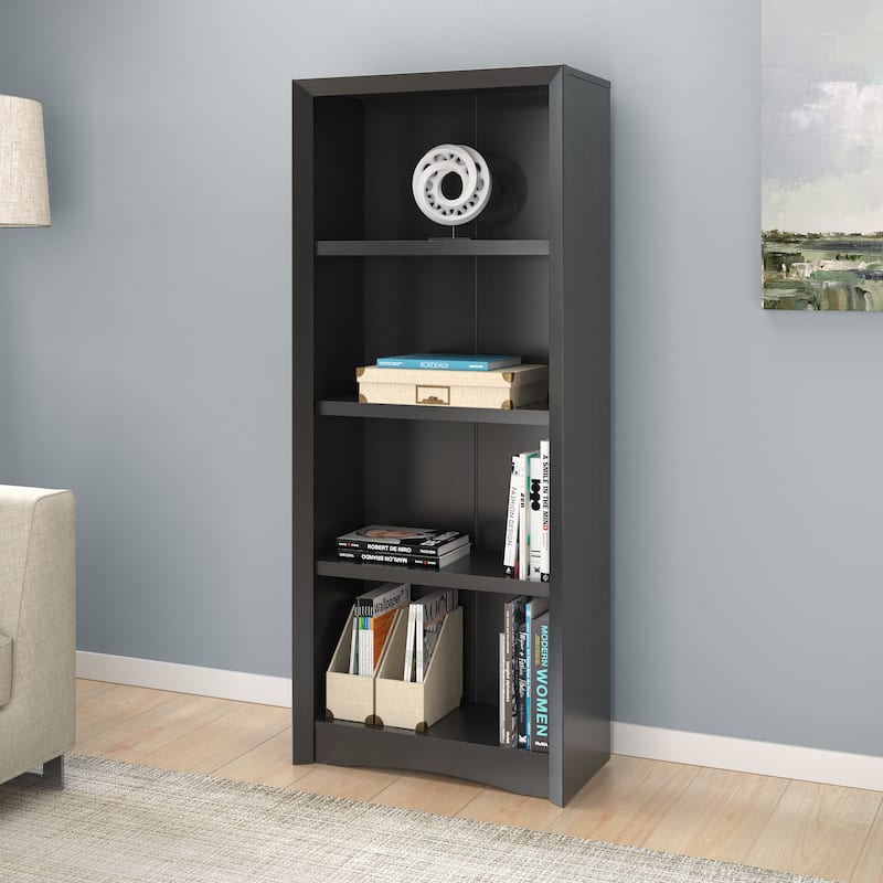 Quadra 59-inch Tall, 3 Adjustable Shelf Bookcase
