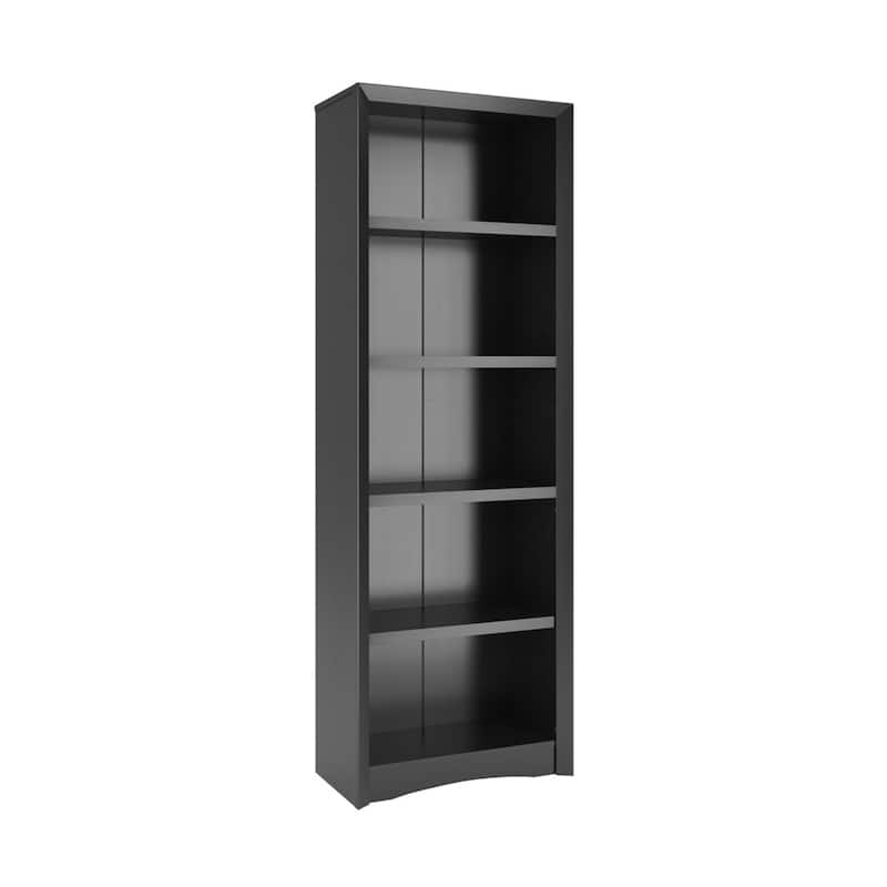 Quadra 71-inch Tall Adjustable Bookcase - Black