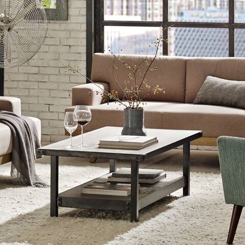 INK+IVY Cody Pewter Coffee Table