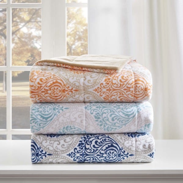 Madison Park Sydney Oversized Plush Down Alternative Throw 3-Color Options