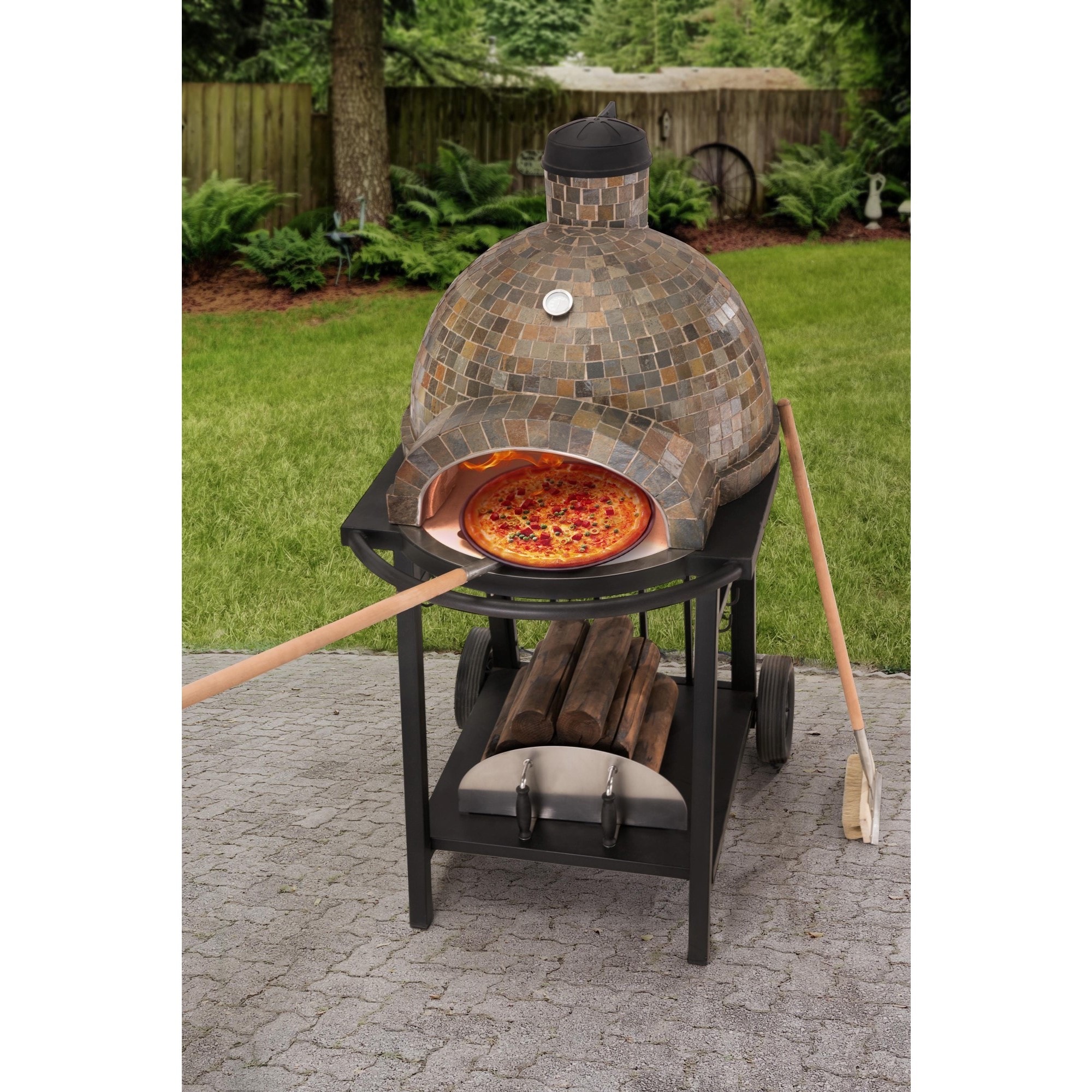 Sunjoy Wood-Fired Pizza Oven - Bed Bath & Beyond - 12454207