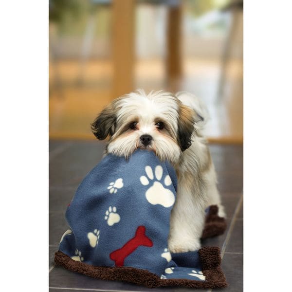 Dog print best sale throw blanket