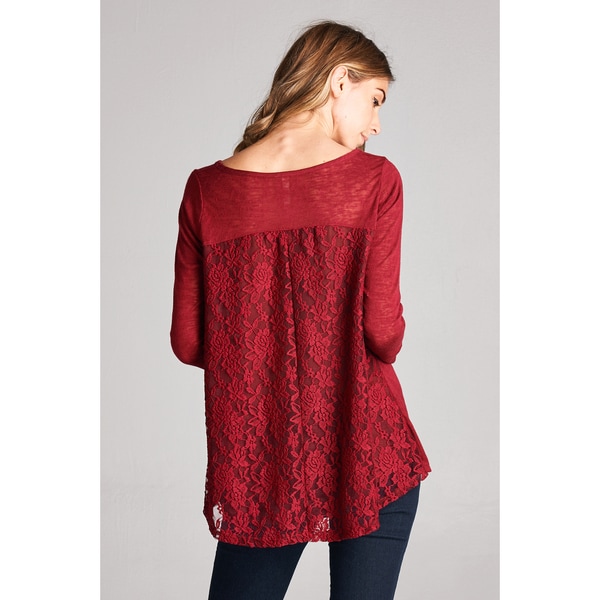 wine colored lace