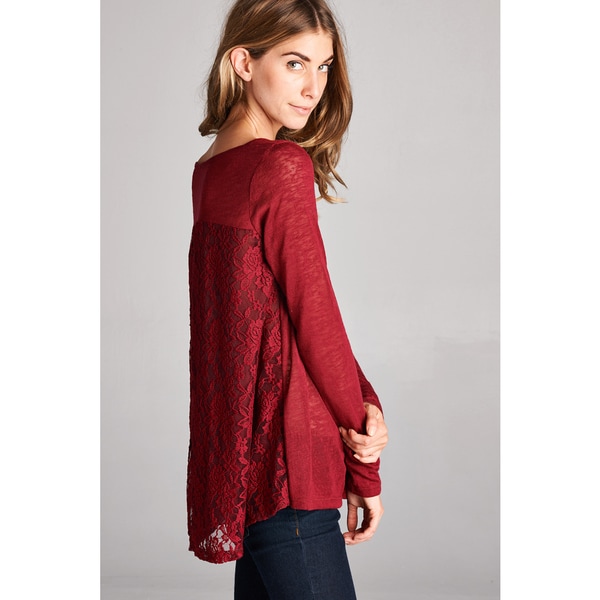 wine colored lace