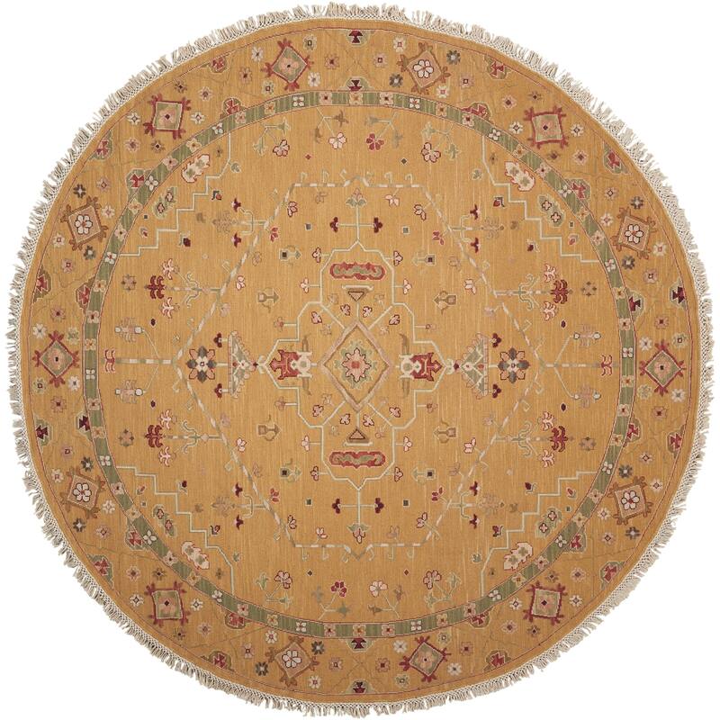 Nourison Nourmak Area Rug - Gold - 8' Round - Round